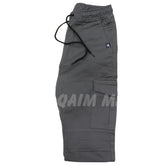 Men’s slate gray cotton cargo trouser